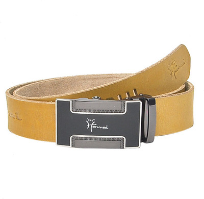 

Hawai Men Casual, Formal Yellow Genuine Leather Belt
