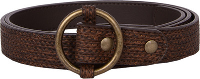 

Baggit Women Casual Brown Artificial Leather Belt, Coffee