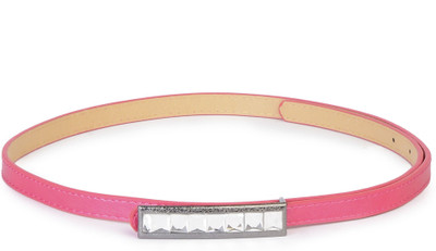 

Buckle Up Women Pink Artificial Leather Belt