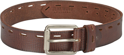 

Teakwood Men Casual Brown Genuine Leather Reversible Belt