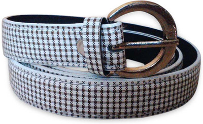 

Rege Women Casual White Artificial Leather Belt, White-1