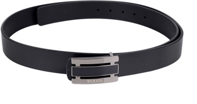 

Woodland Men Black Genuine Leather Belt