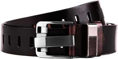 Swiss Design Men Brown Genuine Leather Belt