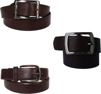 

Lenin Men Evening Brown Genuine Leather Belt