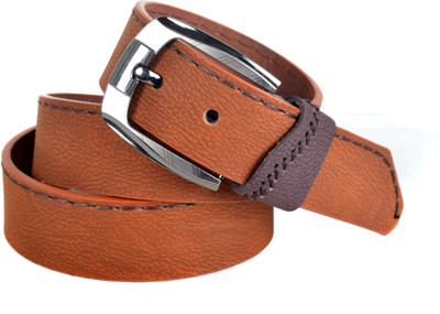 59% OFF on Drakemen Men Casual Brown Artificial Leather Belt