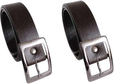 SRS Men Formal Brown Artificial Leather Belt