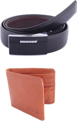 

SFA Men Formal Black Artificial Leather Reversible Belt