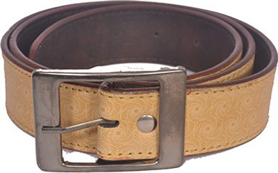 

Aam Shopping Men Yellow Artificial Leather Belt