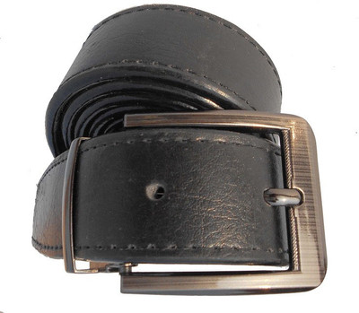 

P&E Men Formal Black Artificial Leather Belt