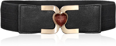

Calvino Women Casual, Formal Black Artificial Leather Belt