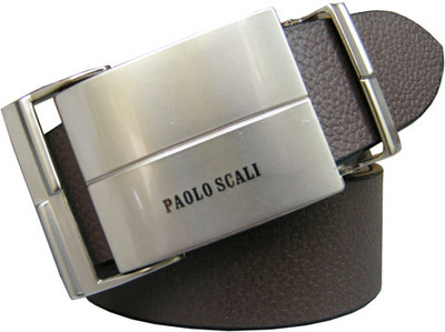

Paolo Scali Men Formal, Casual Brown, Black Genuine Leather Reversible Belt, Black and brown