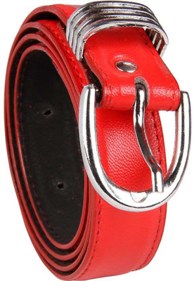 

Via Harp Boys Casual, Party, Formal, Evening Red Artificial Leather Belt
