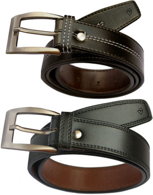

Fashius Men Black Artificial Leather Belt, Black-01