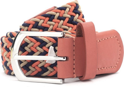 

United Colors of Benetton Men Beige, Blue, Orange Fabric Belt, A63