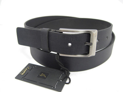 

Lustre International Men Formal Black Genuine Leather Belt