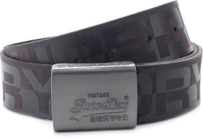 

Superdry Men Black Metal Belt