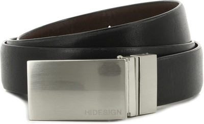 

Hidesign Women Black, Brown Reversible Belt, Black and brown