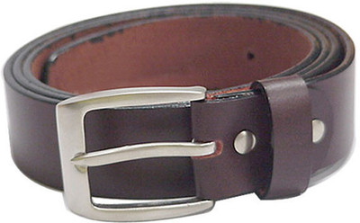 

Walletsnbags Men Formal Brown Genuine Leather Belt, B5-br