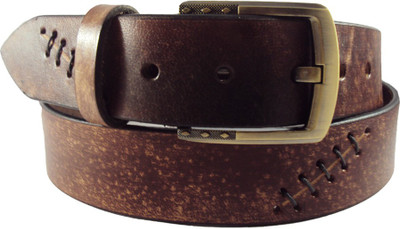 

National Leathers Men Casual Brown Genuine Leather Belt