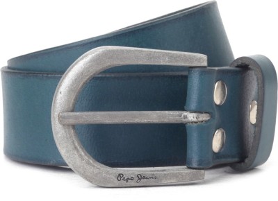 

Pepe Jeans Men Blue Genuine Leather Belt, Midnight