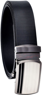 

Hawai Men Casual Black Genuine Leather Belt