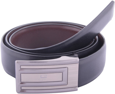 

SFA Men Formal Black Artificial Leather Reversible Belt, Black;brown349