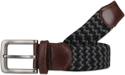

Zobello Men Casual Black, Grey Fabric Belt