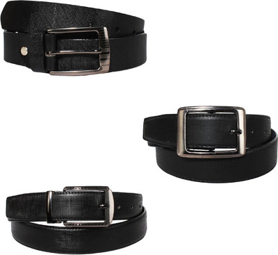 

Lenin Men Casual Black Genuine Leather Belt