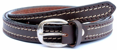 

Tops Men Casual Brown Genuine Leather Belt