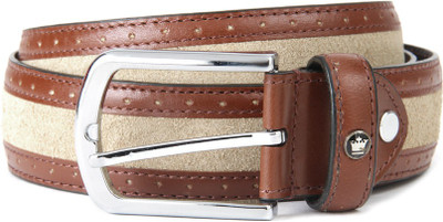 

Louis Philippe Men Beige, Tan Genuine Leather Belt