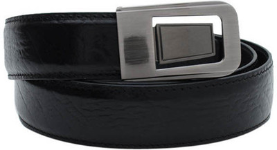 

Walletsnbags Men Formal Black Genuine Leather Belt, B 38-blk
