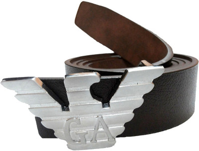 

Mode Boys Casual, Formal Black Genuine Leather Belt, Black-30