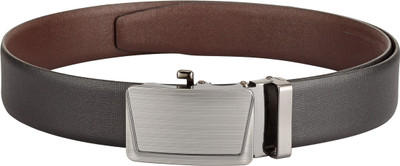 

Teakwood Men Casual Black Genuine Leather Reversible Belt