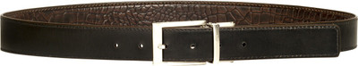

Hidesign Men Casual Brown Genuine Leather Reversible Belt, Brown black 01