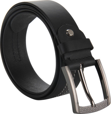 

Cottage Accessories Men Black Genuine Leather Belt, Black02
