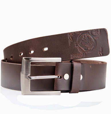 

99Cells Men Casual Brown Genuine Leather Belt