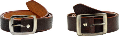 

Tiwari Collection Men Brown Artificial Leather Belt