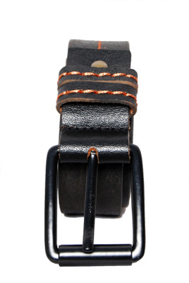 

Cops Men Casual Black Genuine Leather Belt