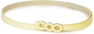 

Buckle Up Women Yellow Artificial Leather Belt