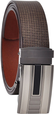 

Hawai Men Casual Brown Genuine Leather Belt