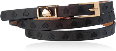 

Calvino Girls Casual, Evening/Party Black Artificial Leather Belt