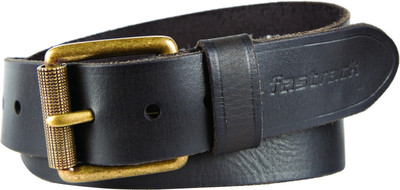 

Fastrack Men Black Genuine Leather Belt