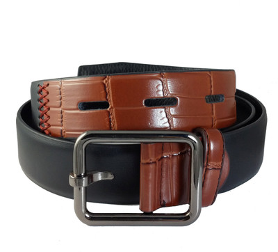

Ammvi Creations Men Casual Black Artificial Leather Belt