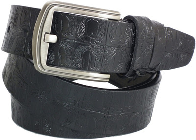 

Lion Heart Men Casual Black Genuine Leather Belt