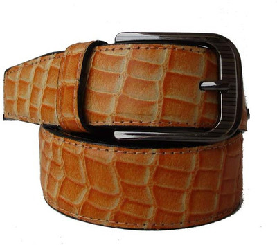 

Klaska Men Casual Tan Genuine Leather Belt