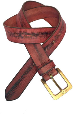 

Skyforest Men Casual Red Genuine Leather Belt, Red+black