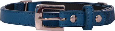 

Baggit Women Casual Blue Artificial Leather Belt, Ink blue