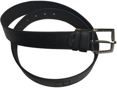 

greenbee Men Black Texas Leatherite Belt