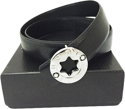 

Zaira Diamond Men Black Genuine Leather Belt