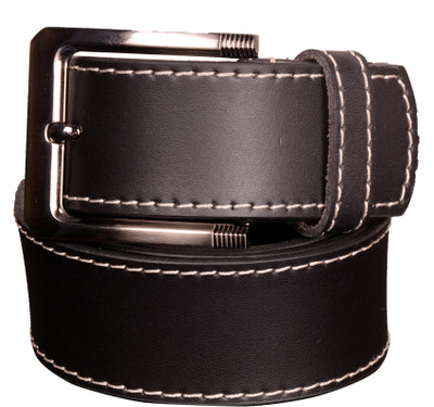 

Cops Men Casual Black Genuine Leather Belt